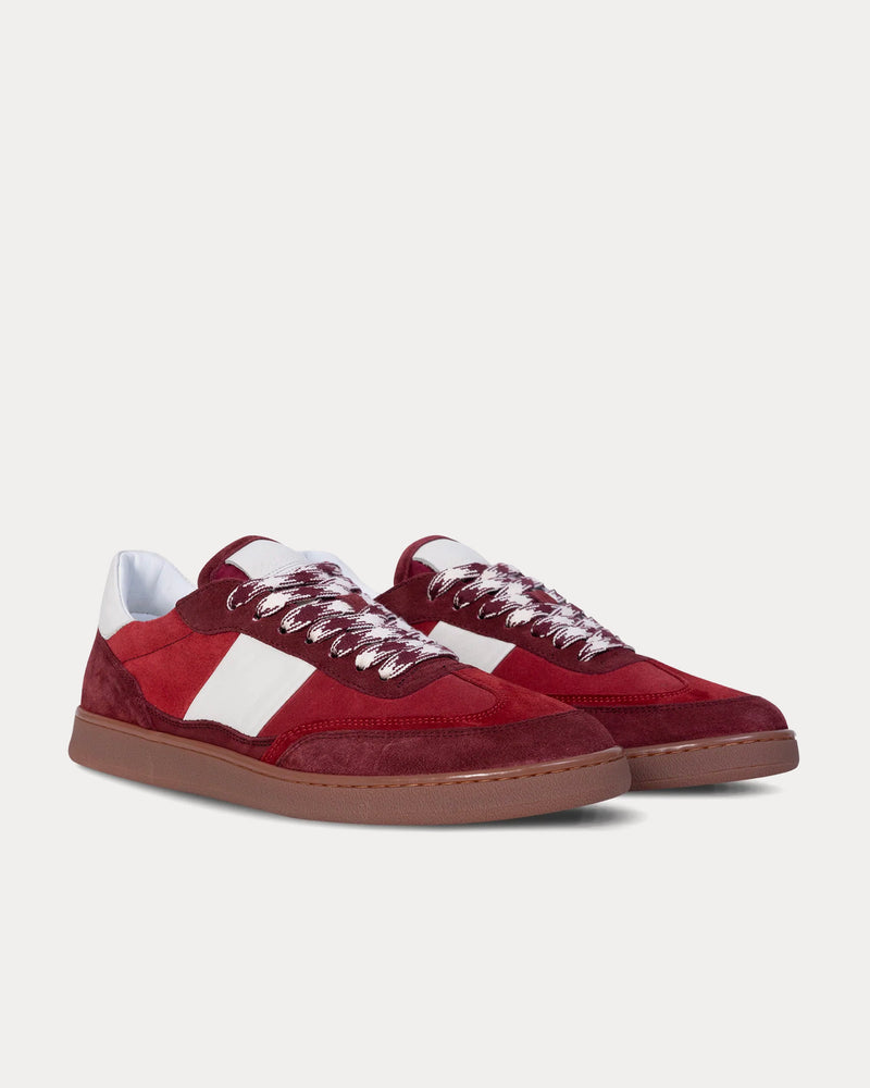 Collegium Pillar Court II Suede Ruby Low Top Sneakers - 2