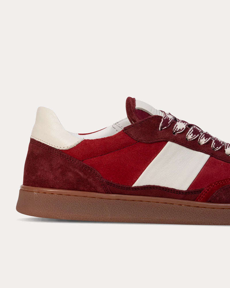 Collegium Pillar Court II Suede Ruby Low Top Sneakers - 4