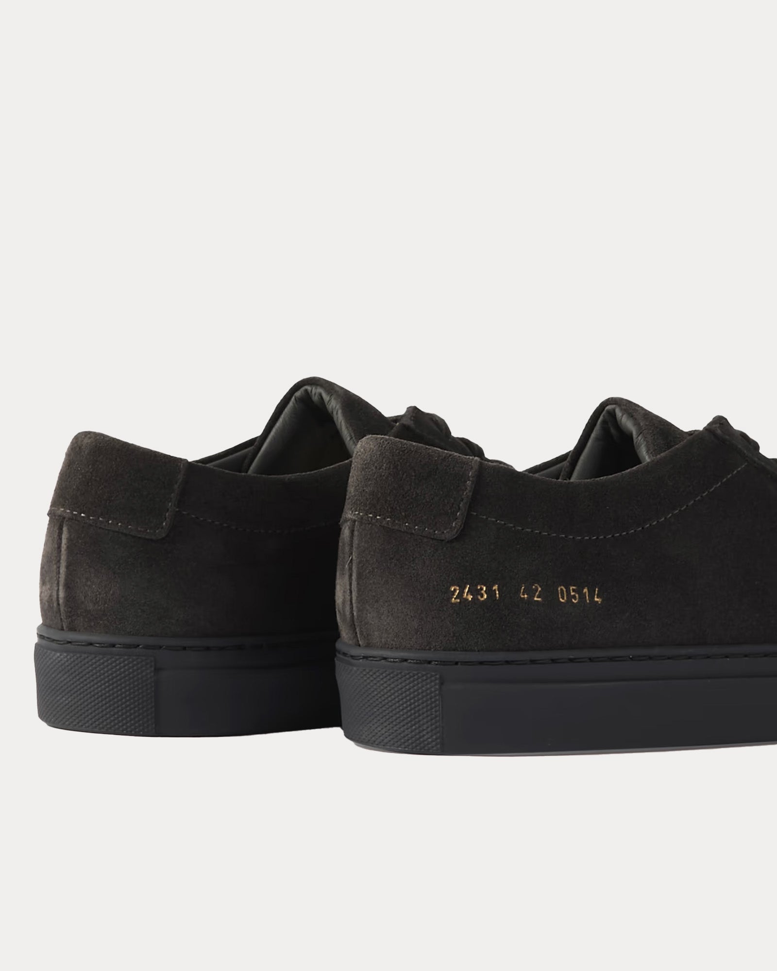 Common Projects Achilles Suede Charcoal Grey Low Top Sneakers - 2