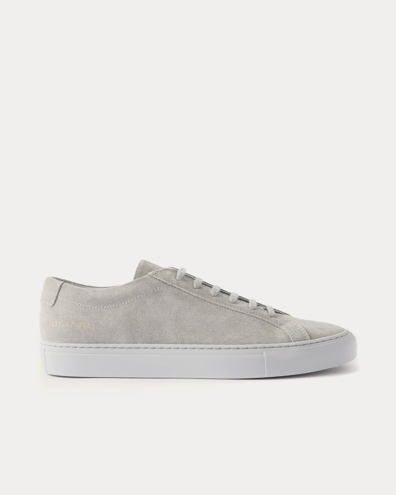 Common Projects Achilles Suede Grey Low Top Sneakers - 1