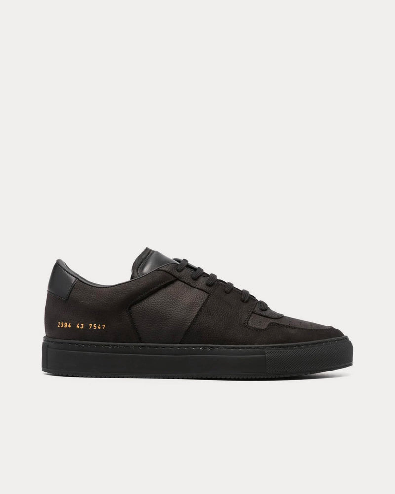 Common Projects Decades Calf-Leather Black / Black Low Top Sneakers - 1