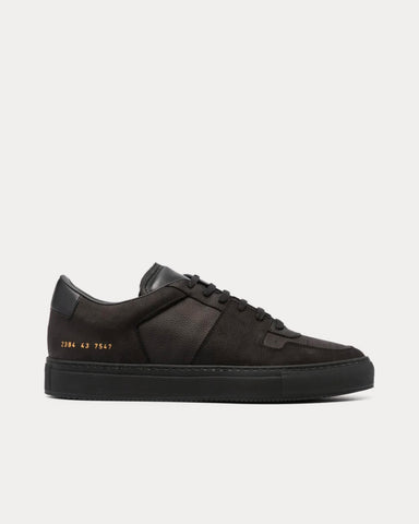 Common Projects Decades Calf-Leather Black / Black Low Top Sneakers