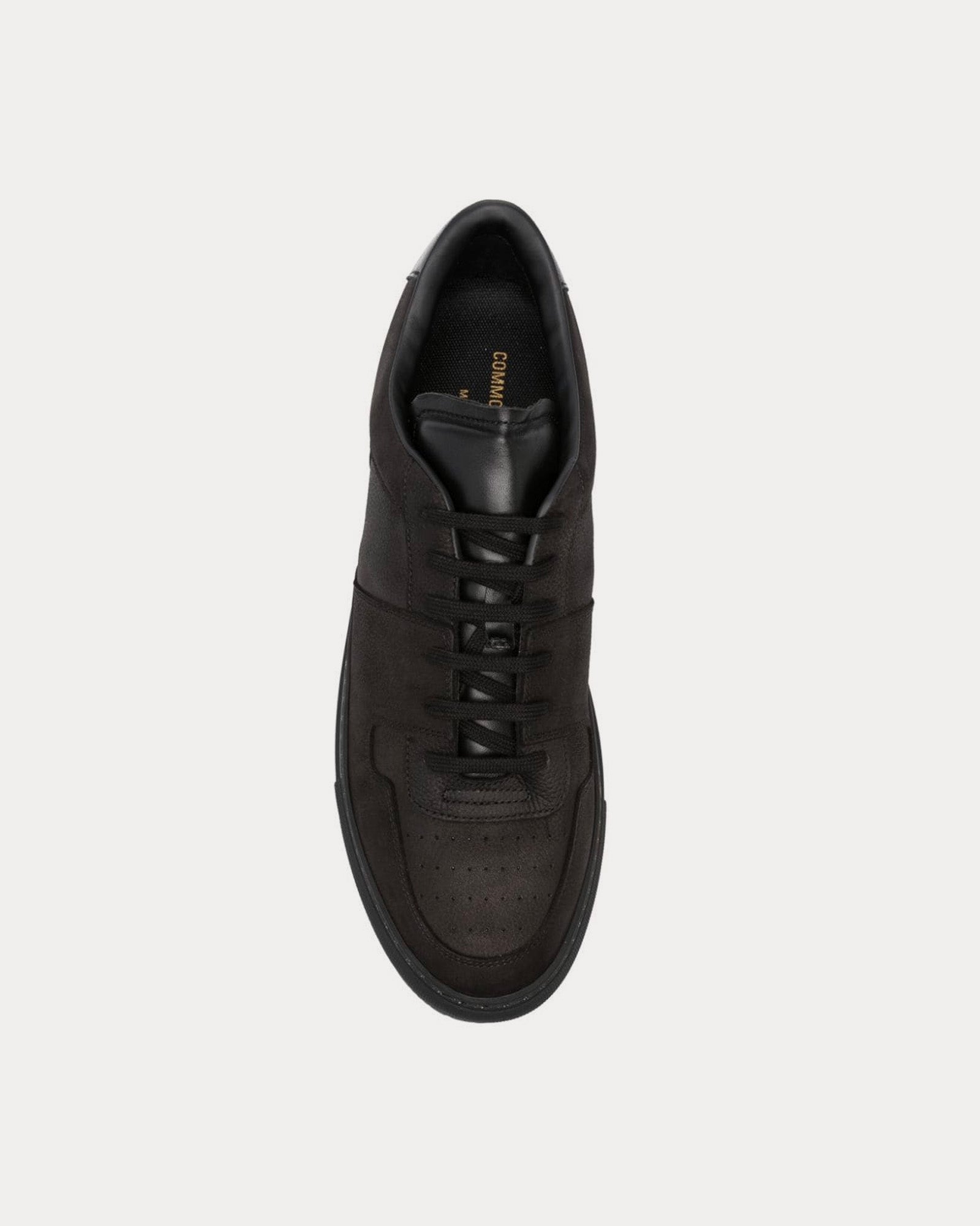 Common Projects Decades Calf-Leather Black / Black Low Top Sneakers - 2