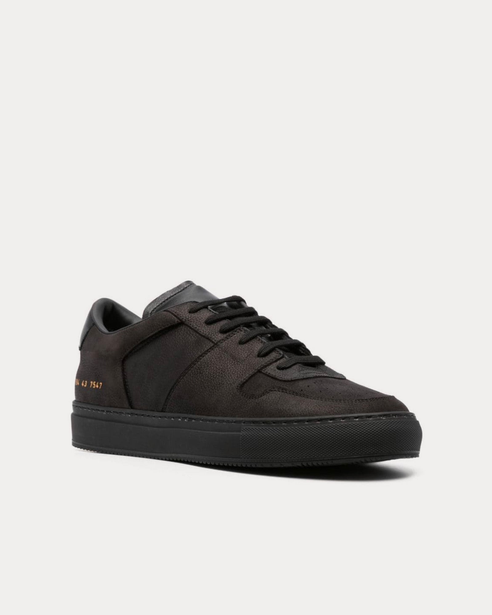 Common Projects Decades Calf-Leather Black / Black Low Top Sneakers - 3