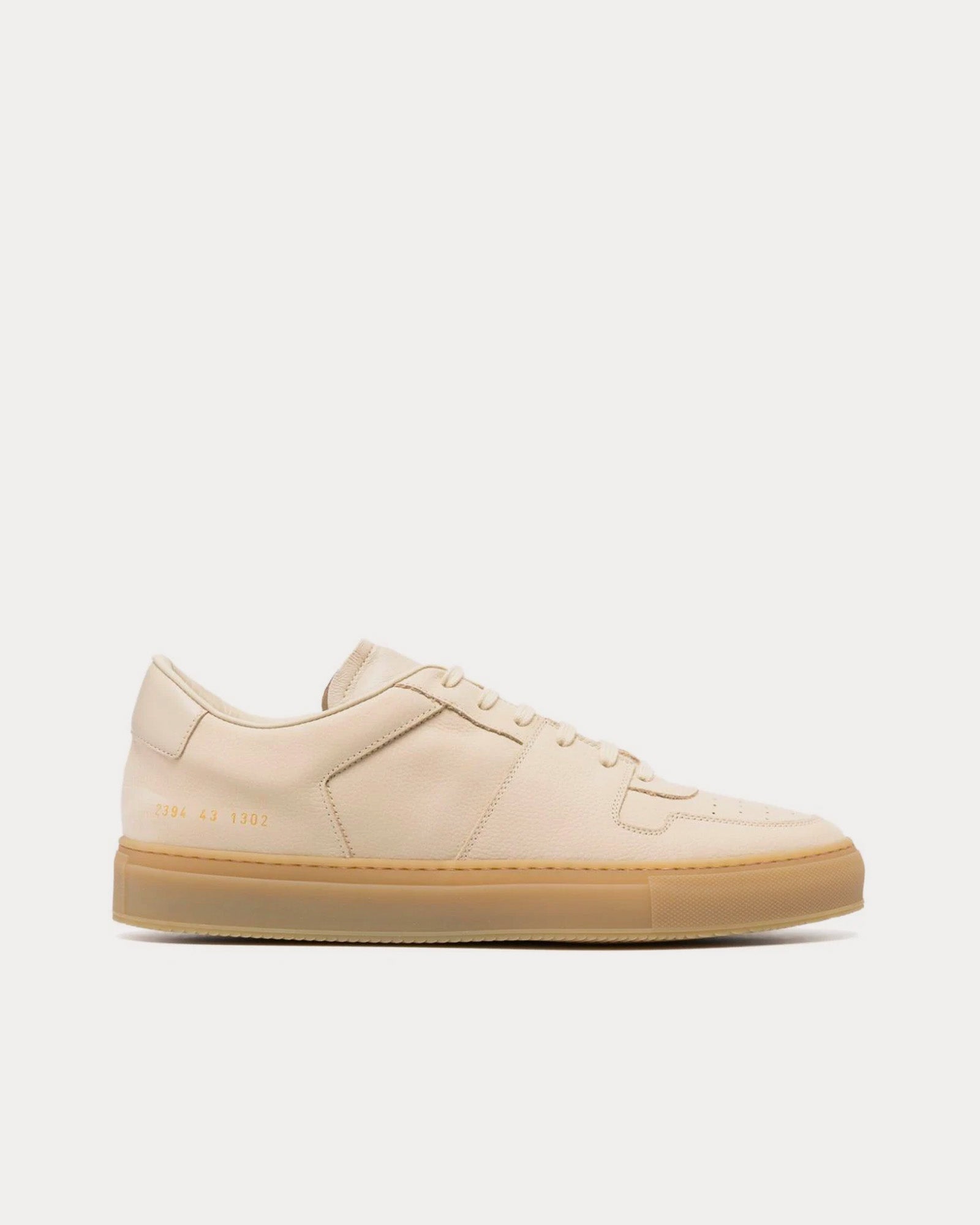 Common Projects Decades Calf-Leather Sand Beige Low Top Sneakers - 1