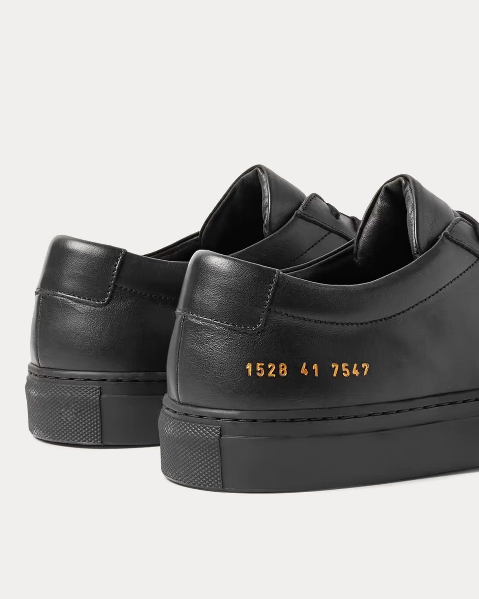 Common Projects Original Achilles Leather Black Low Top Sneakers - 2