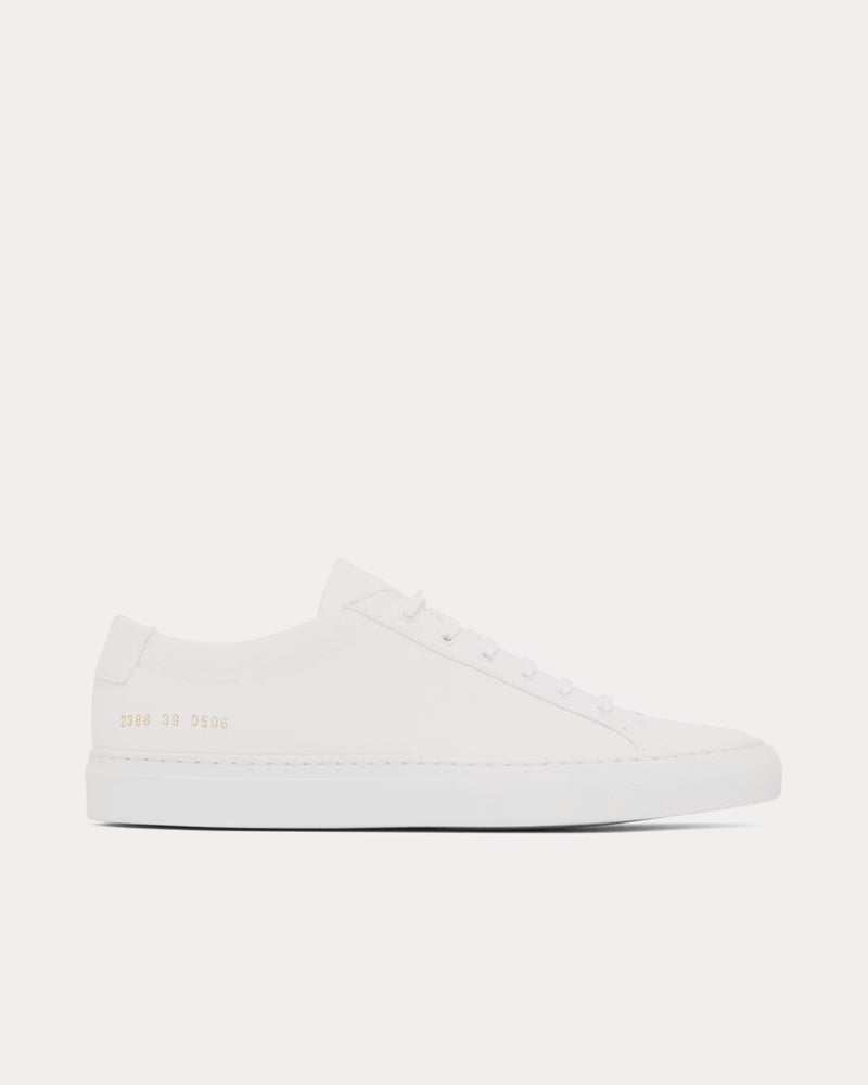 Common Projects Original Achilles Leather White Low Top Sneakers - 1