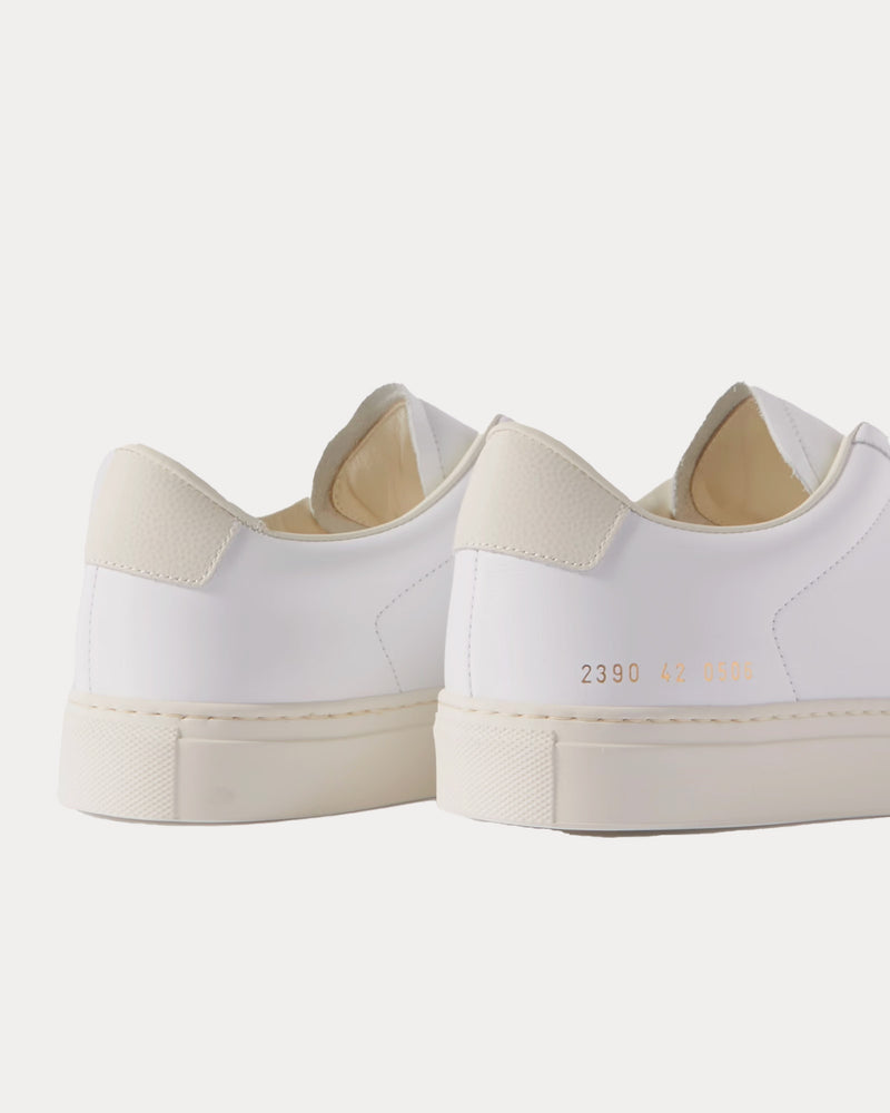 Common Projects Retro Leather White Low Top Sneakers - 2