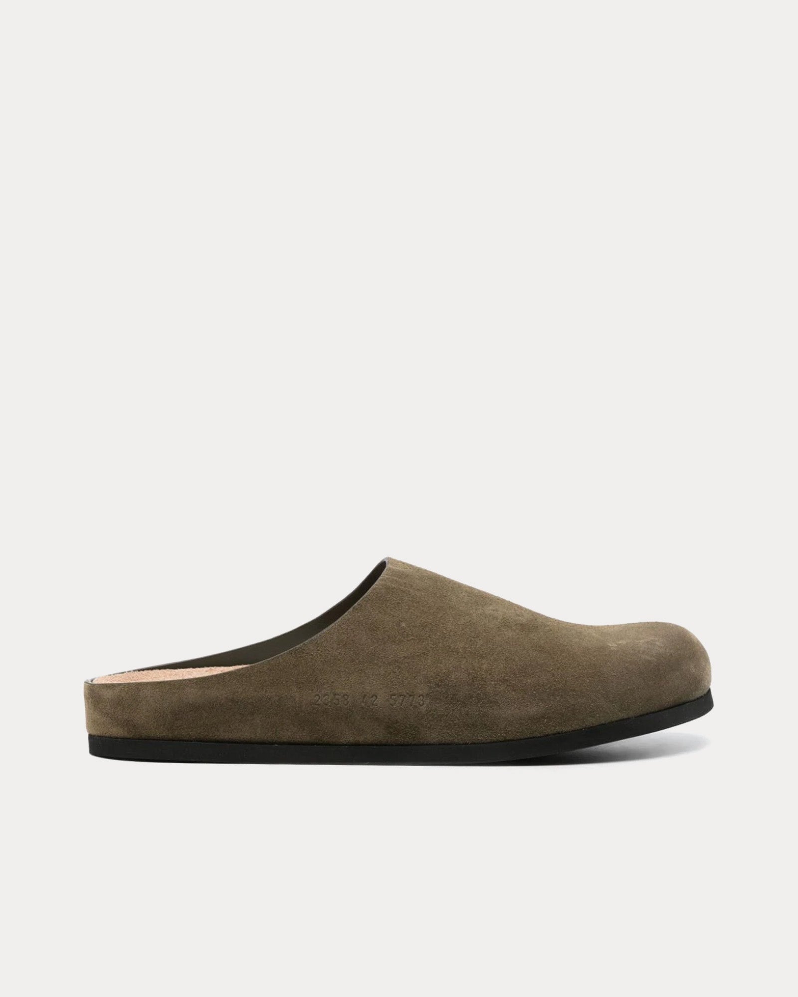 Common Projects Suede Army Green Clogs - 1