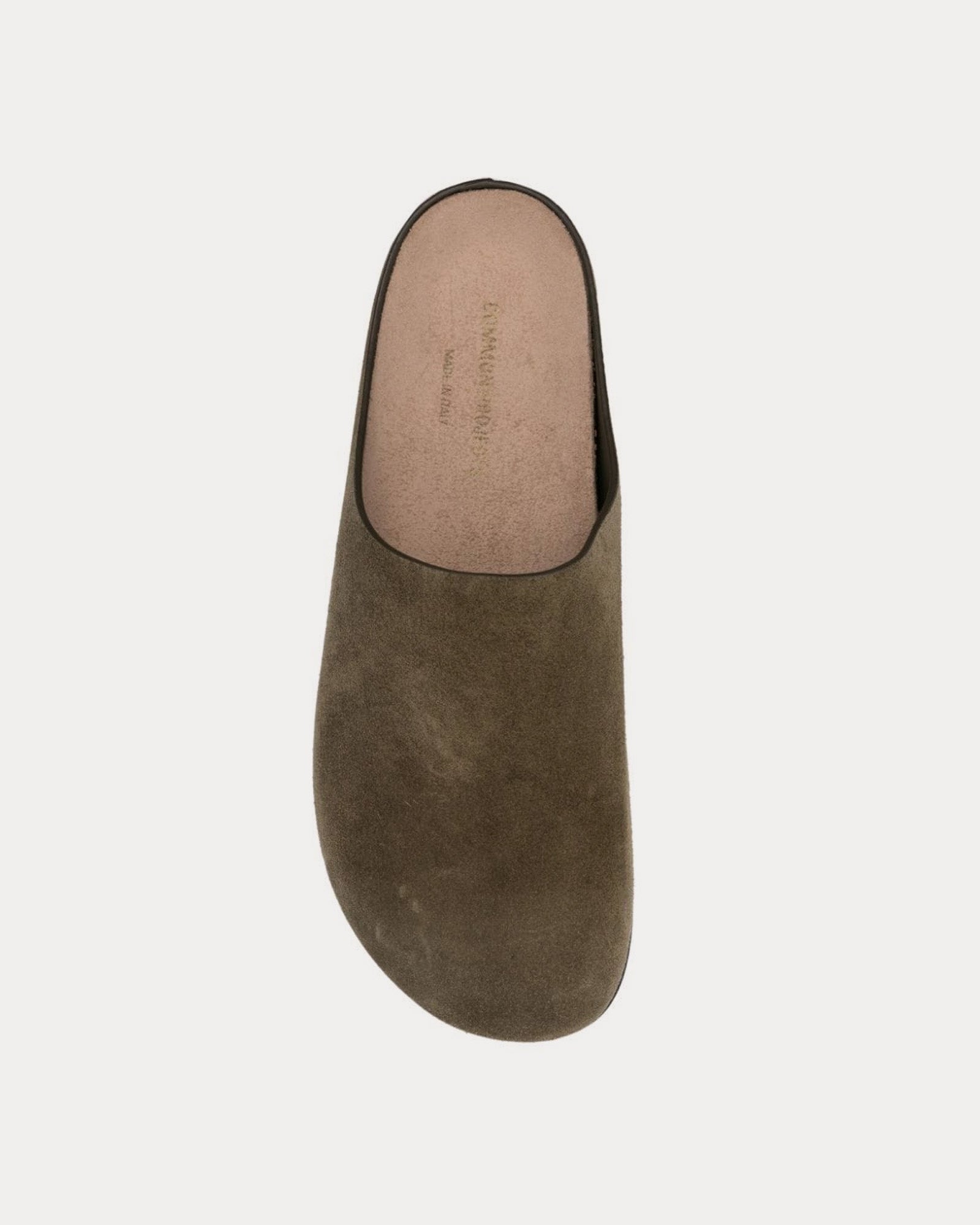 Common Projects Suede Army Green Clogs - 2