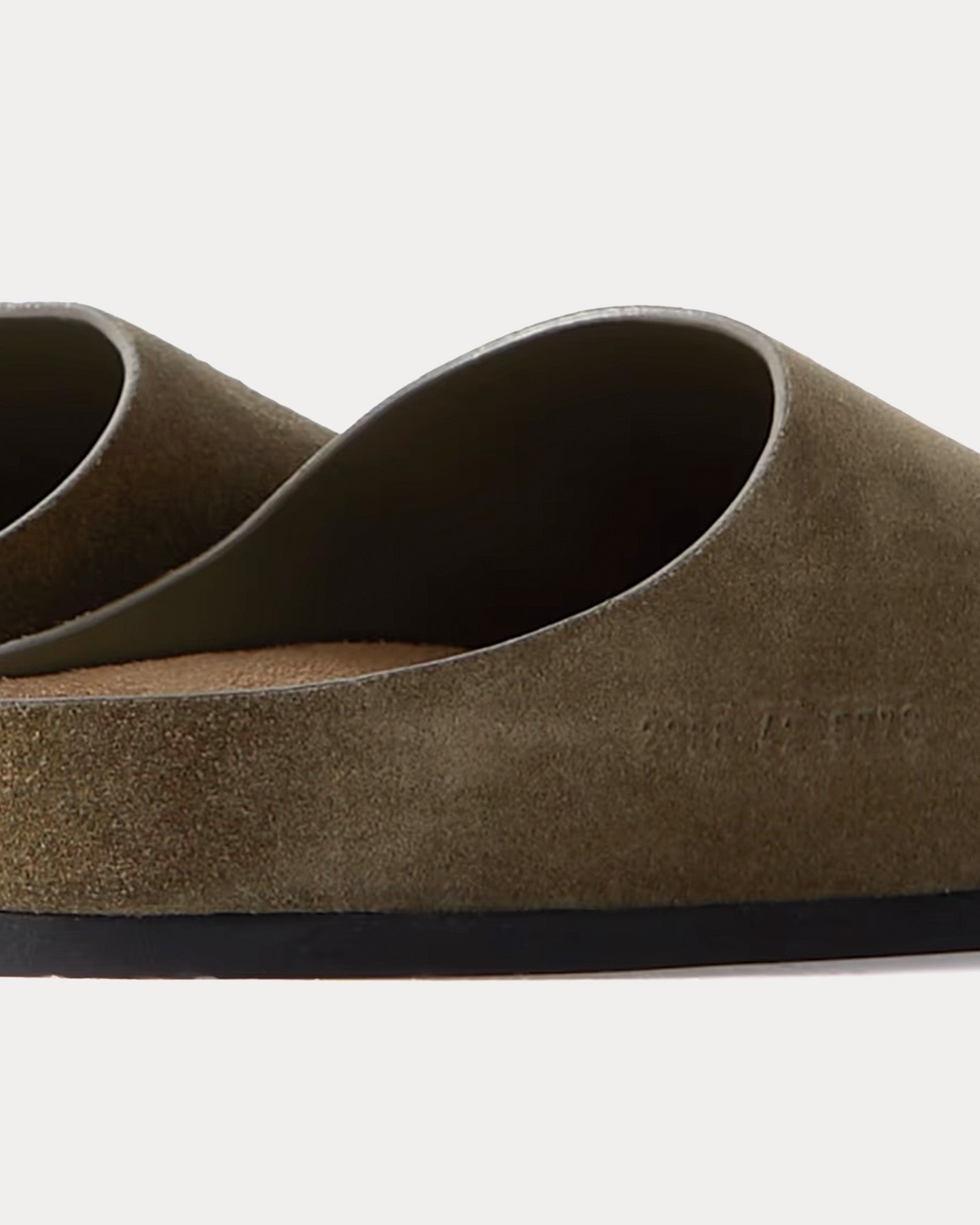 Common Projects Suede Army Green Clogs - 3