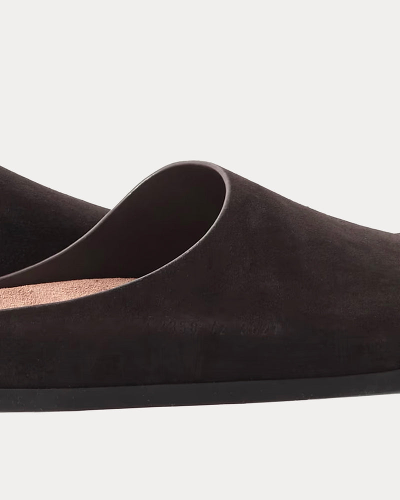 Common Projects Suede Brown Clogs - 2