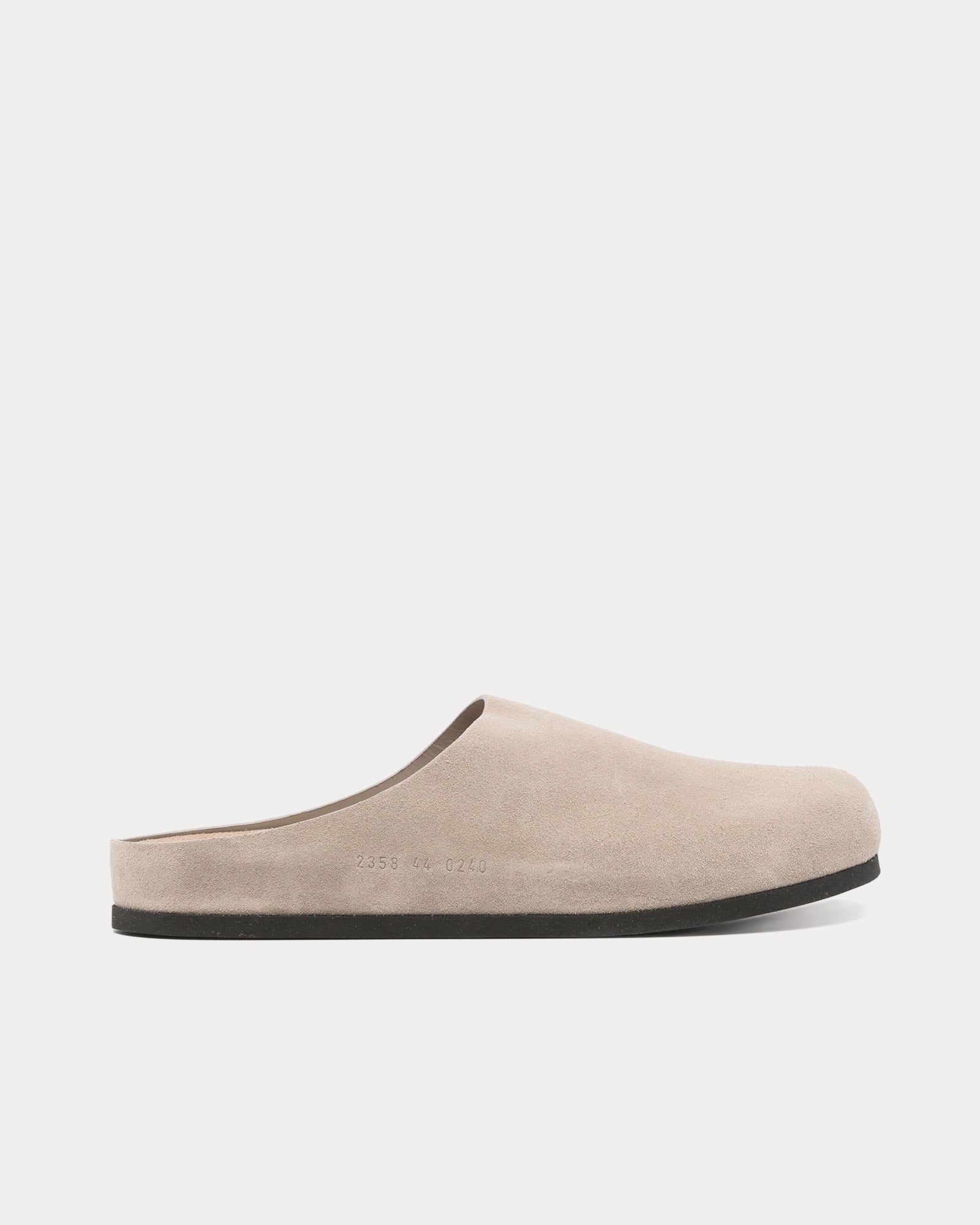 Common Projects Suede Taupe Clogs - 1