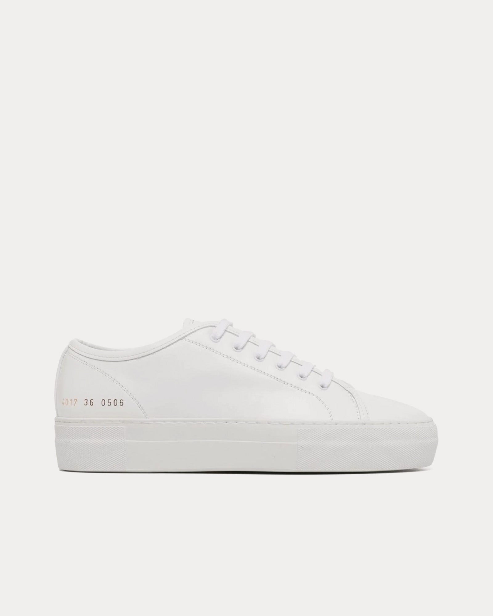 Common Projects Tournament Low Super Leather White Low Top Sneakers - 1