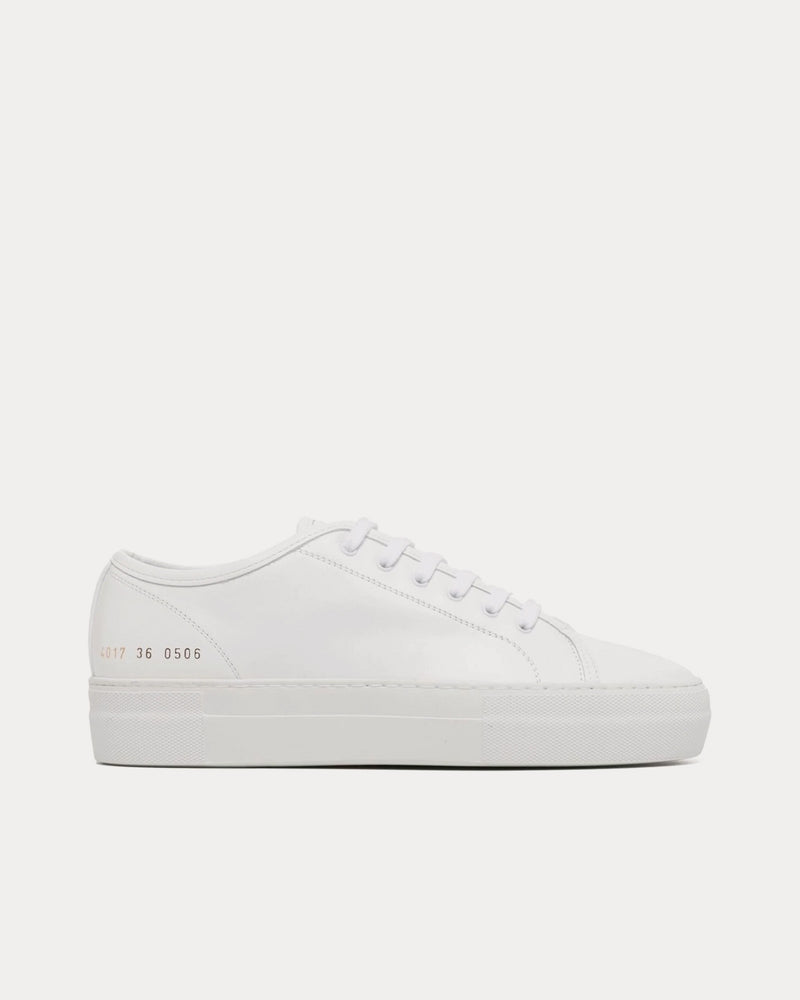 Common Projects Tournament Low Super Leather White Low Top Sneakers - 1