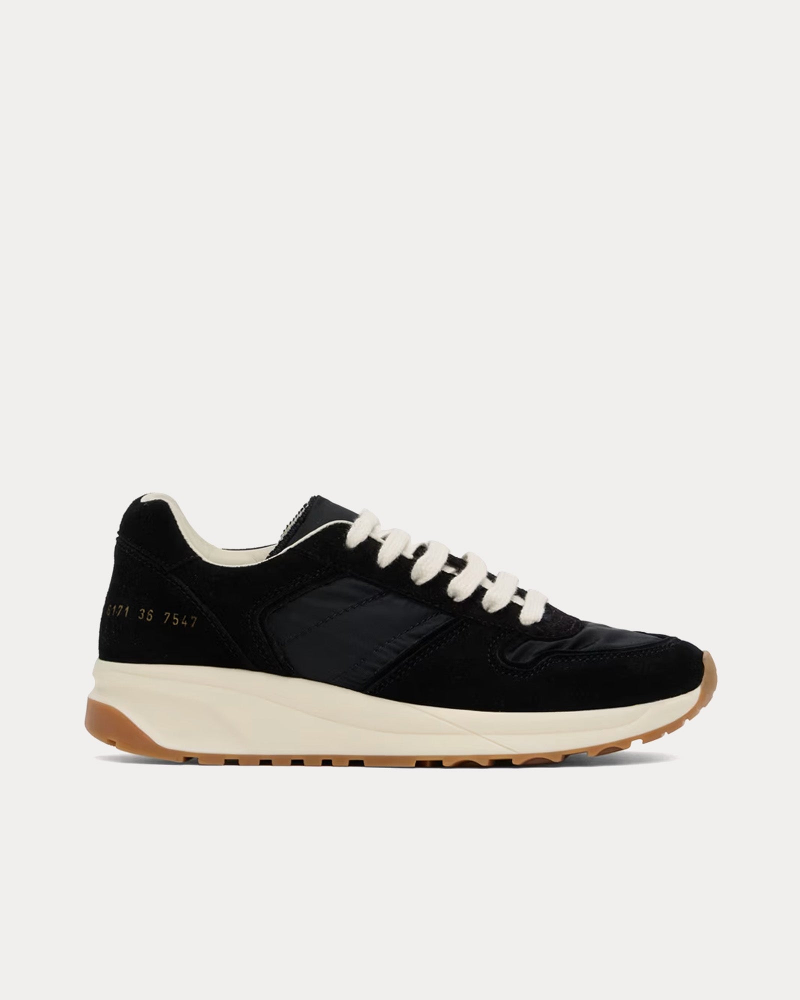 Common Projects Track Premium Black Low Top Sneakers - 1