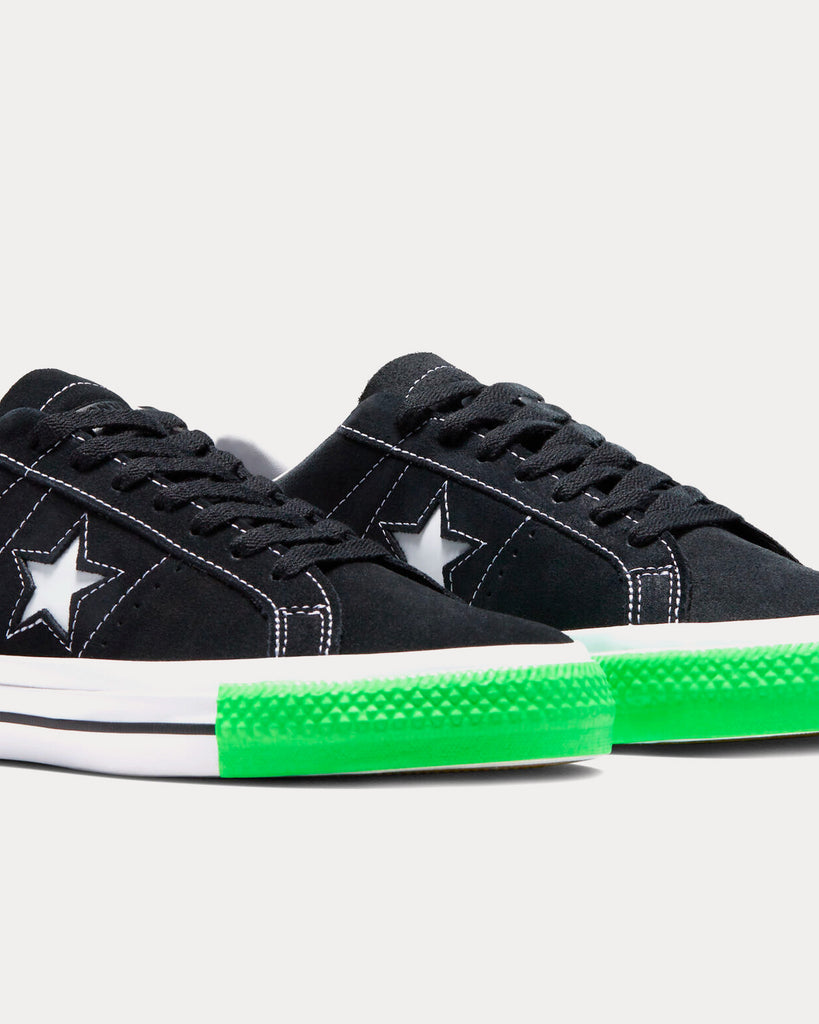 Converse one star pro deals low black