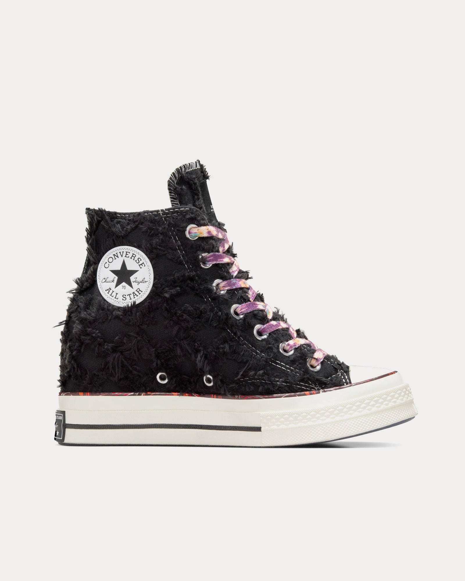 Converse x Isabel Marant Chuck 70 Internal Wedge Raven Egret Red High Top Sneakers Sneak in Peace