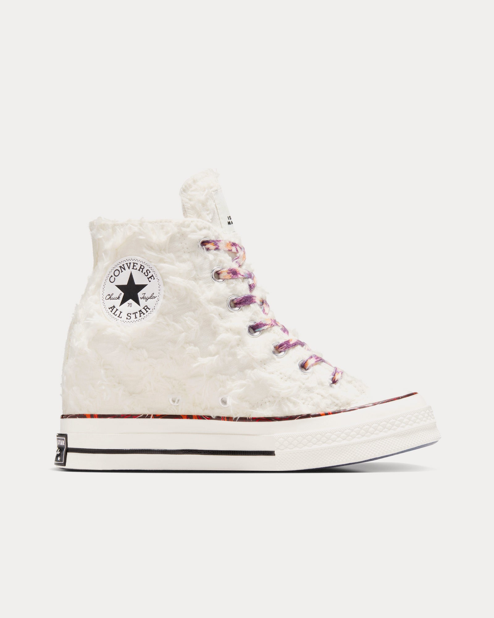 Converse x Isabel Marant Chuck 70 Internal Wedge Vanilla White / Egret / Red High Top Sneakers - 1