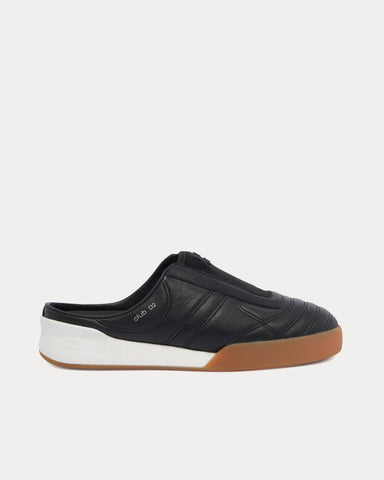 Courrèges Mules Club 02 Leather Black Slip On Sneakers