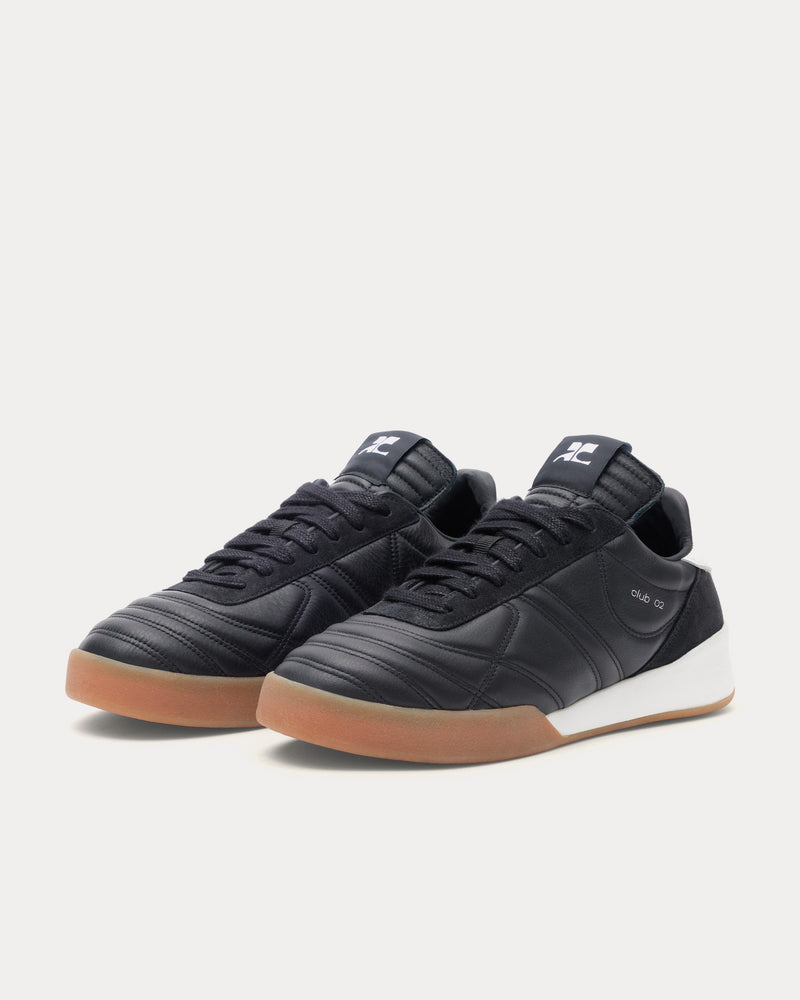 Courrèges Club 02 Leather Black Low Top Sneakers - 2