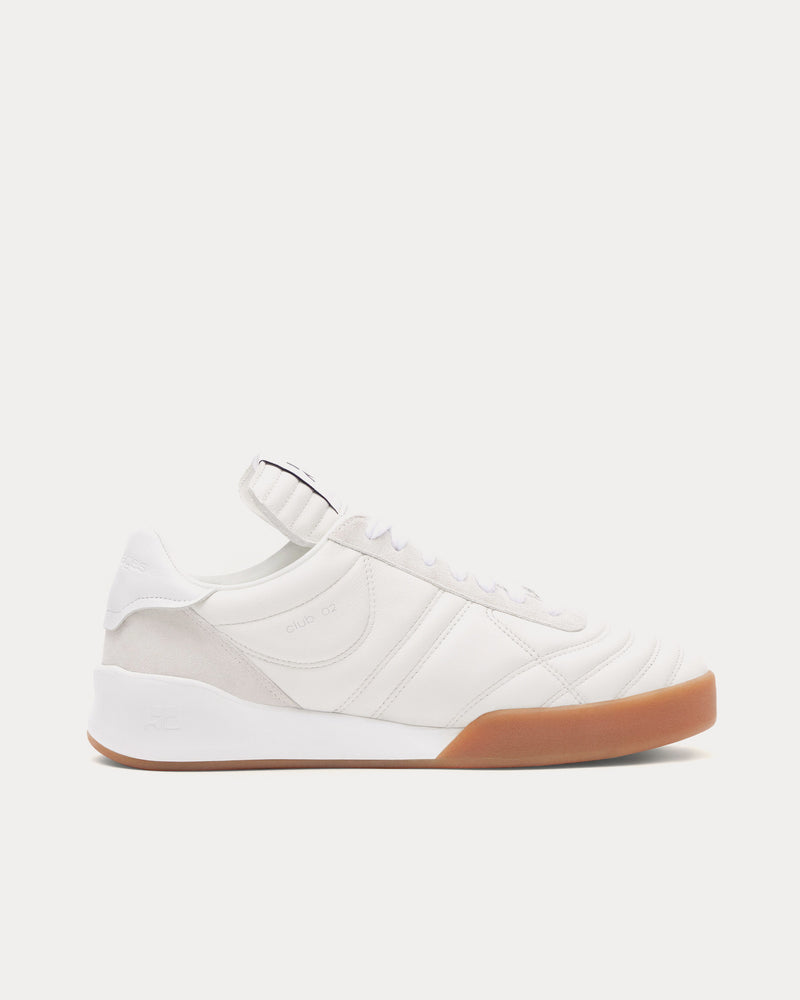 Courrèges Club 02 Leather Heritage White Low Top Sneakers - 1