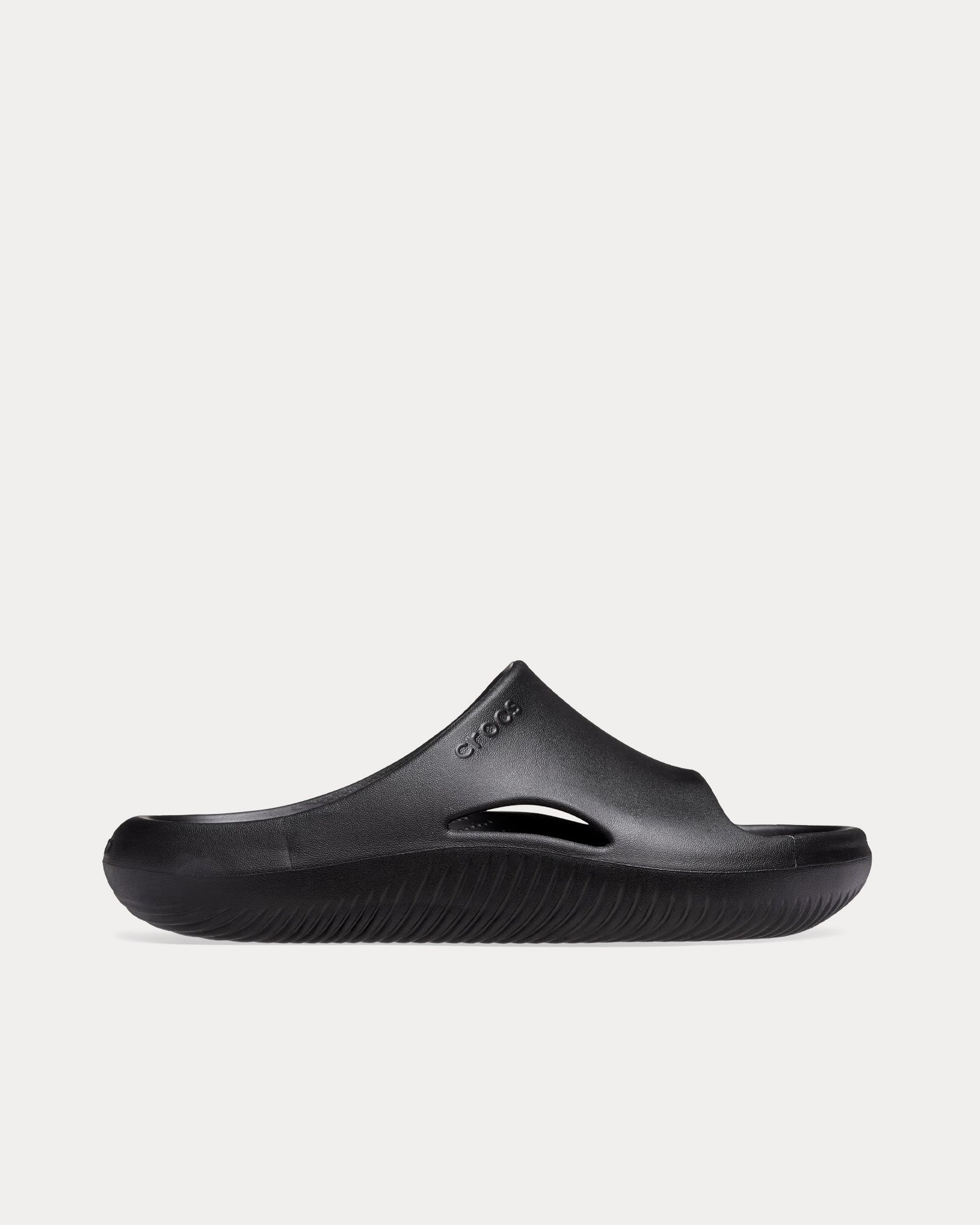 Crocs Mellow Recovery Black Slides - 1