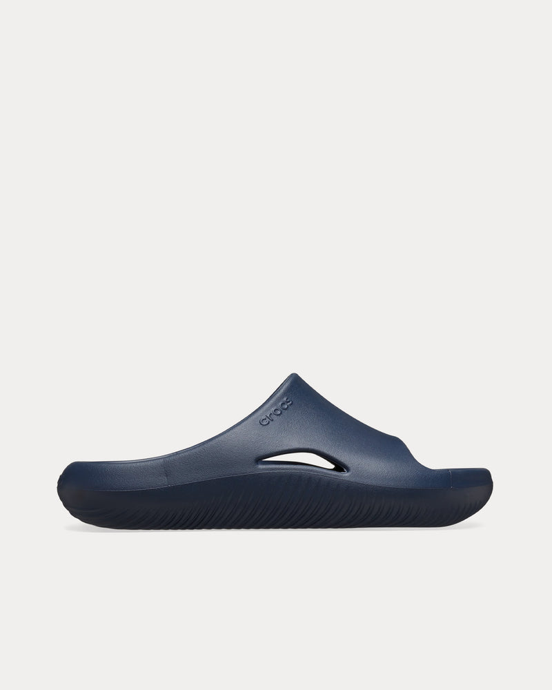 Crocs Mellow Recovery Navy Slides - 1