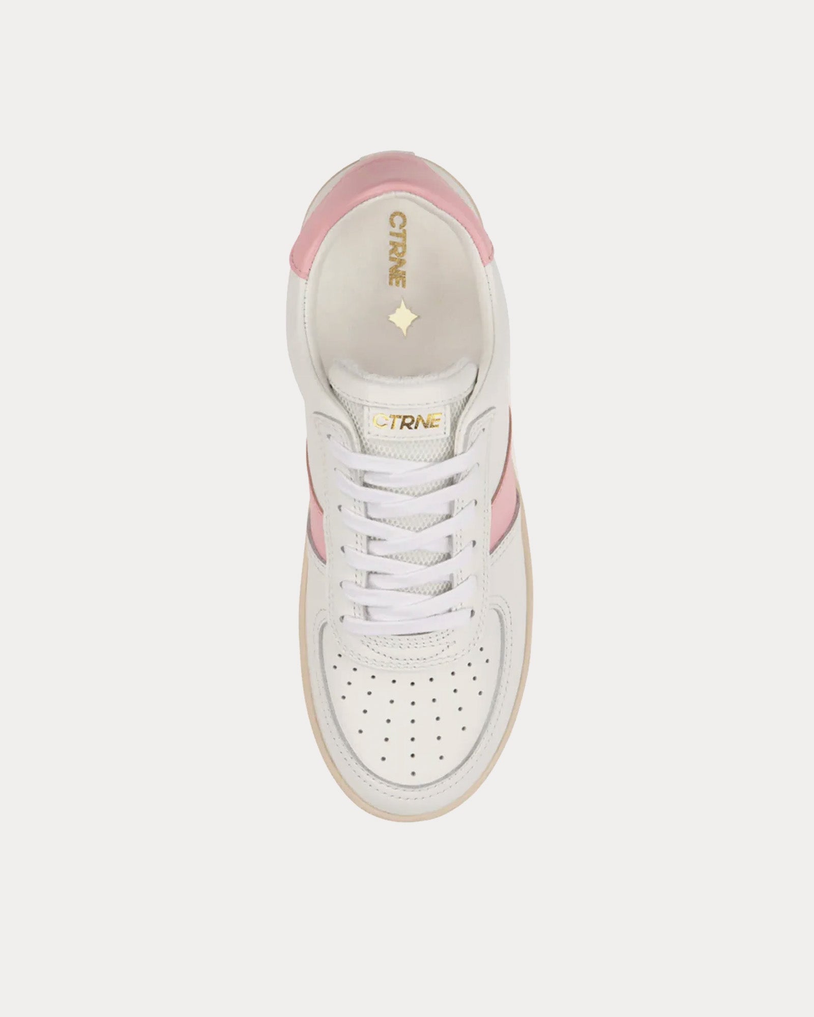 CTRNE Geode Leather White / Pink Low Top Sneakers - 2