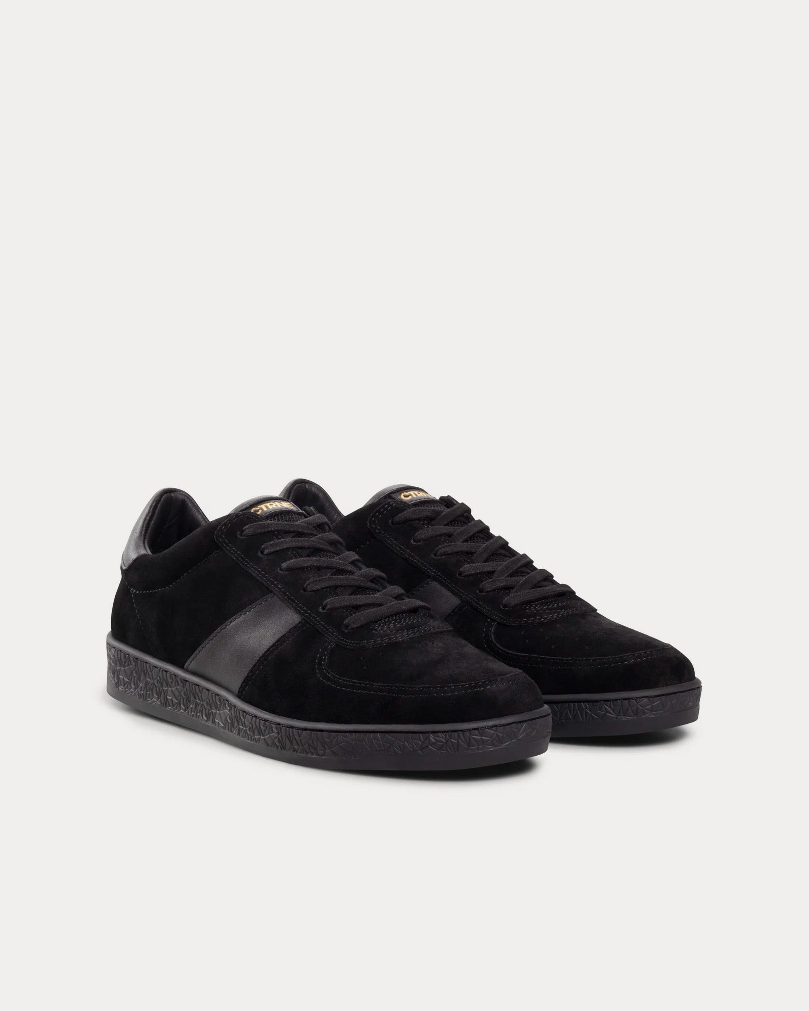 CTRNE Geode Suede Black / Black Low Top Sneakers - 3