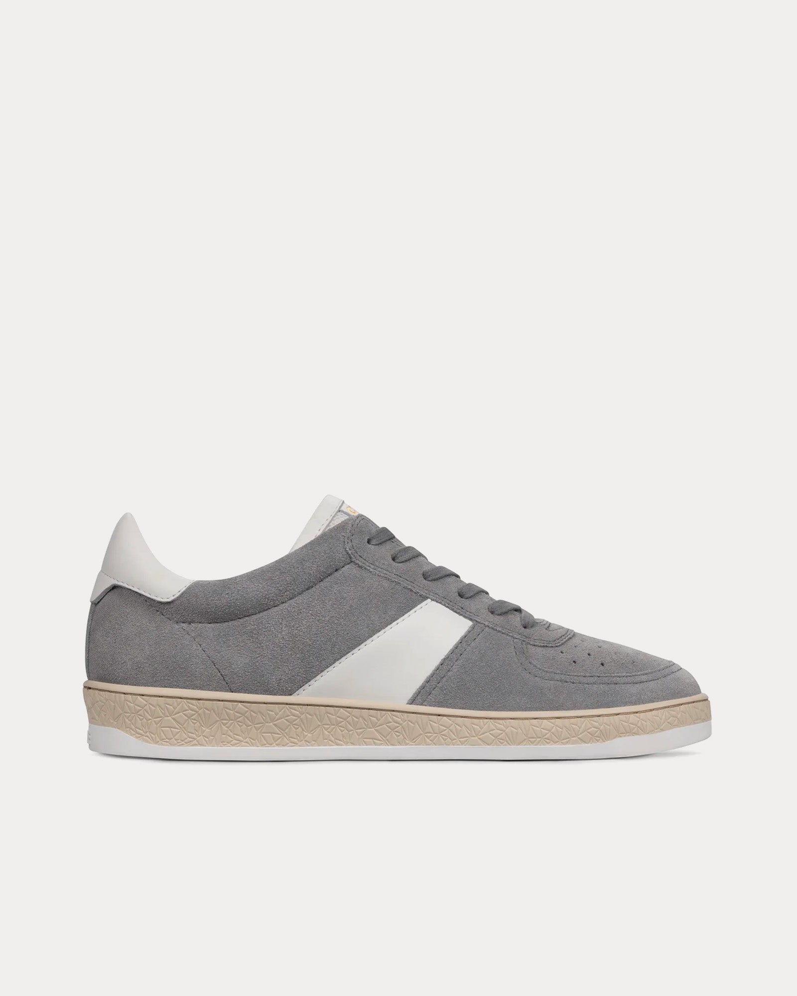 CTRNE Geode Suede Grey / White Low Top Sneakers - 1