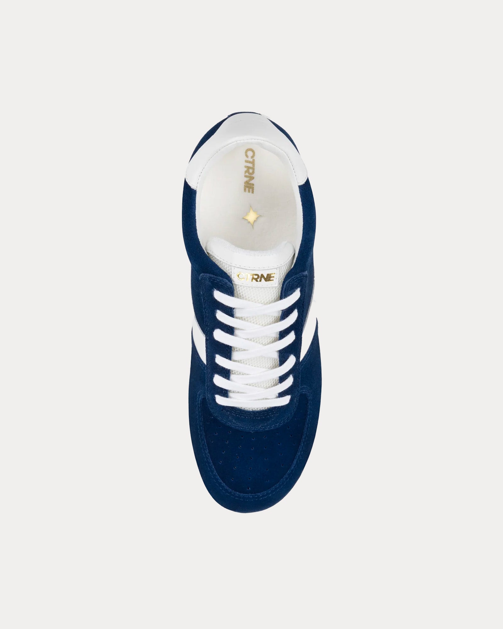 CTRNE Geode Suede Navy / White Low Top Sneakers - 2