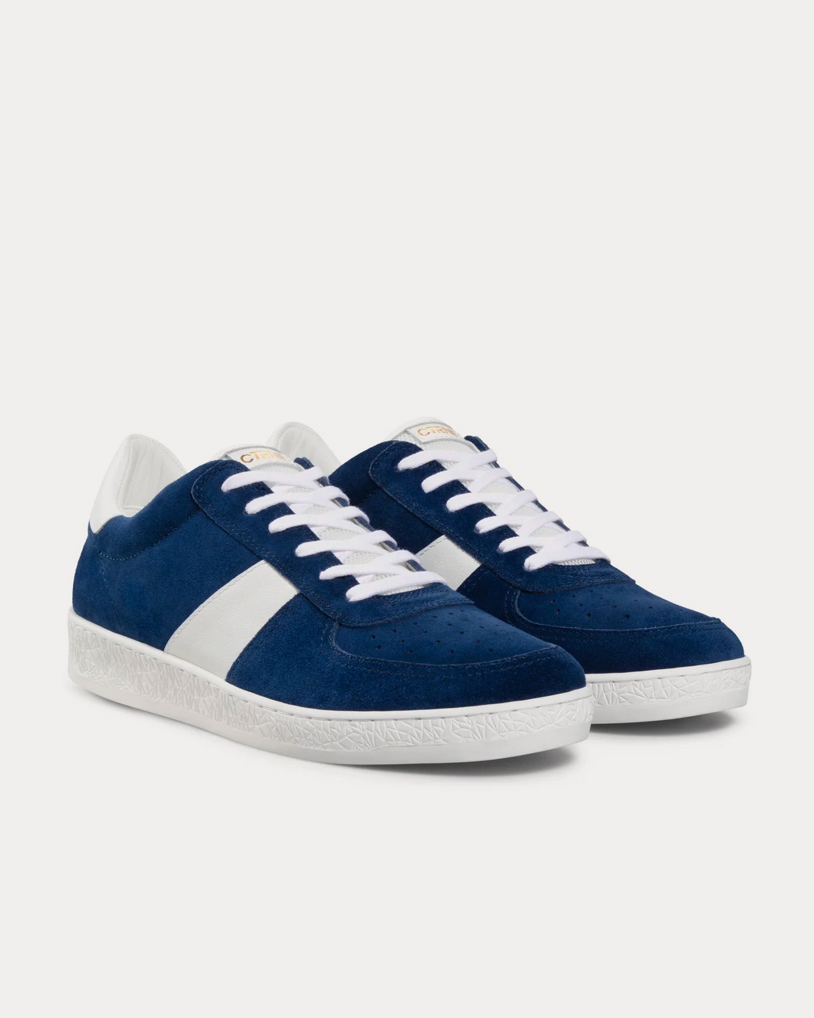 CTRNE Geode Suede Navy / White Low Top Sneakers - 3