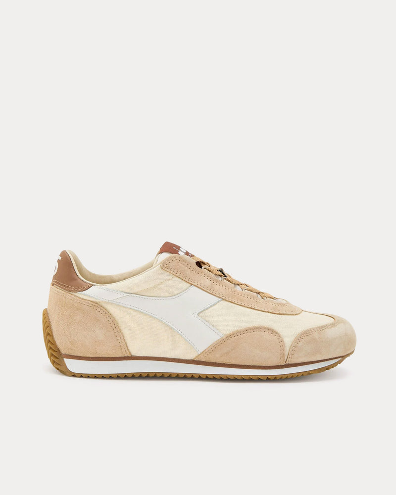 Diadora Equipe H Canvas Stone Wash Cloud Cream Low Top Sneakers - 1