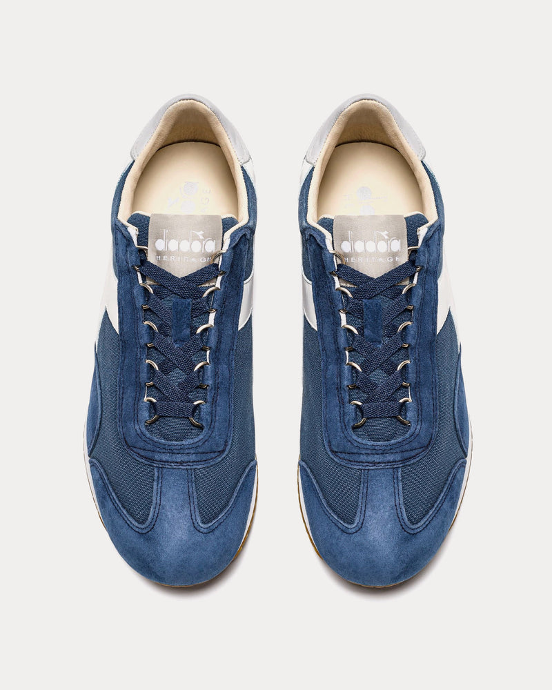 Diadora Equipe H Canvas Stone Wash Blue Stellar Low Top Sneakers - 2