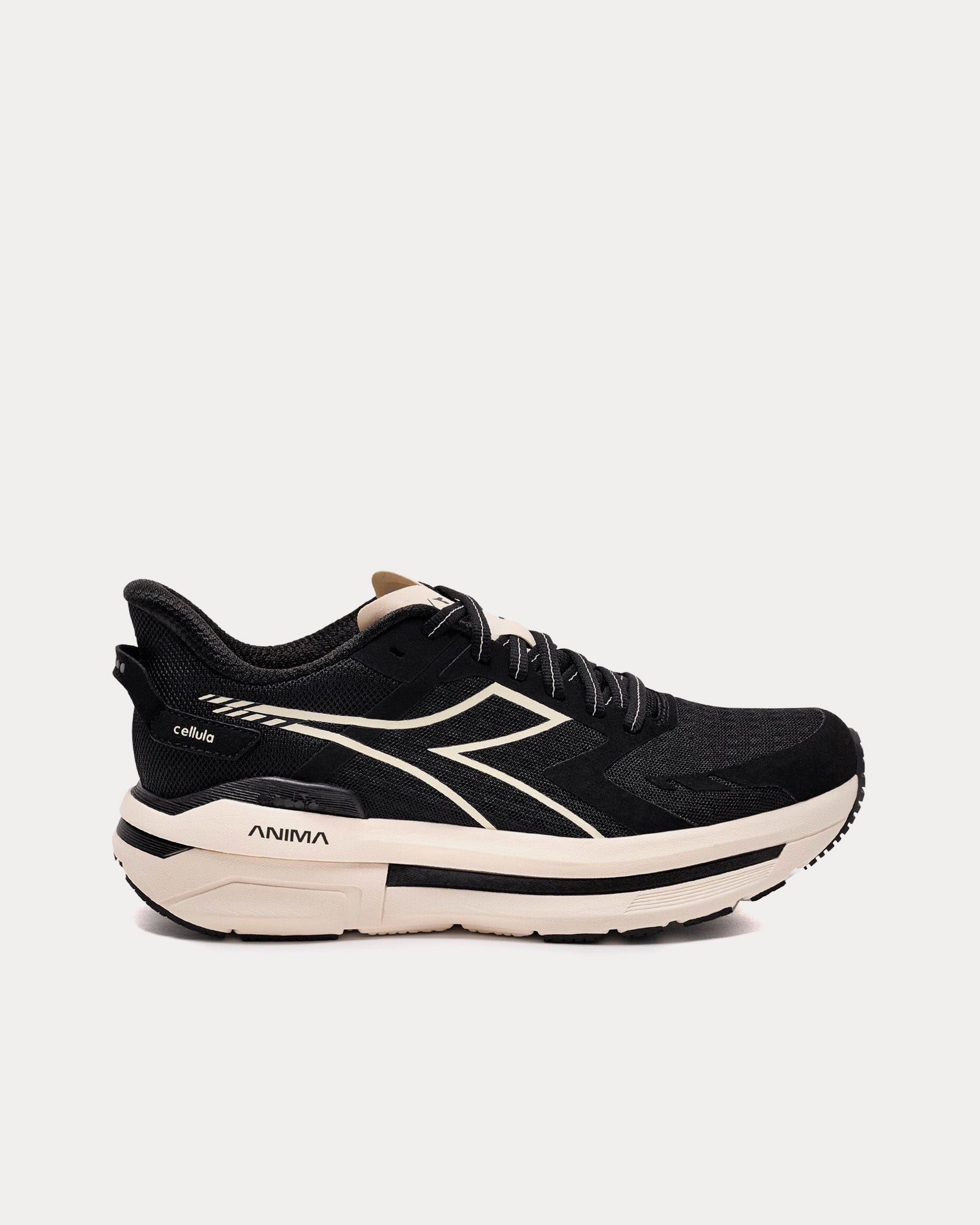 Diadora Cellula Black / Whisper White Running Shoes - 1