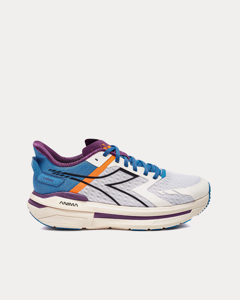 Diadora Cellula White / Pacific Coast / Sunset Purple Running Shoes - 1