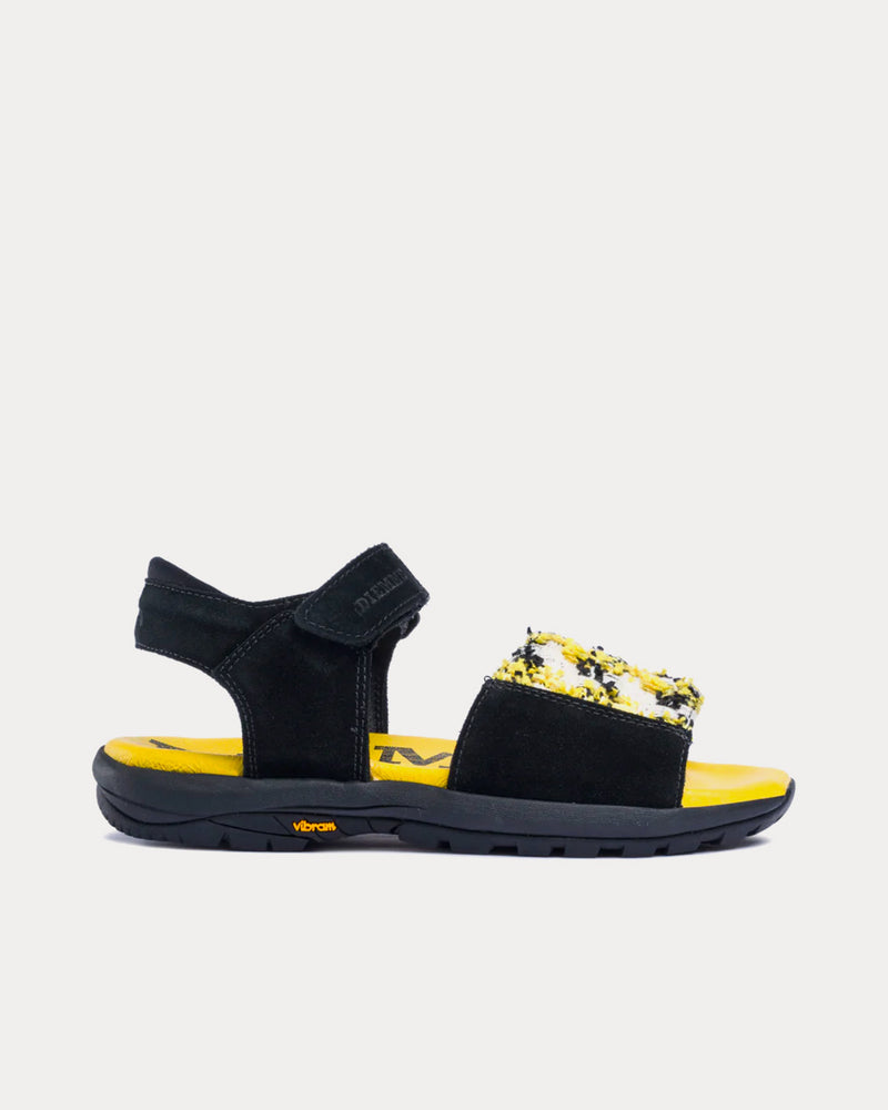 Diemme Dune Black / Light Yellow Sandals - 1