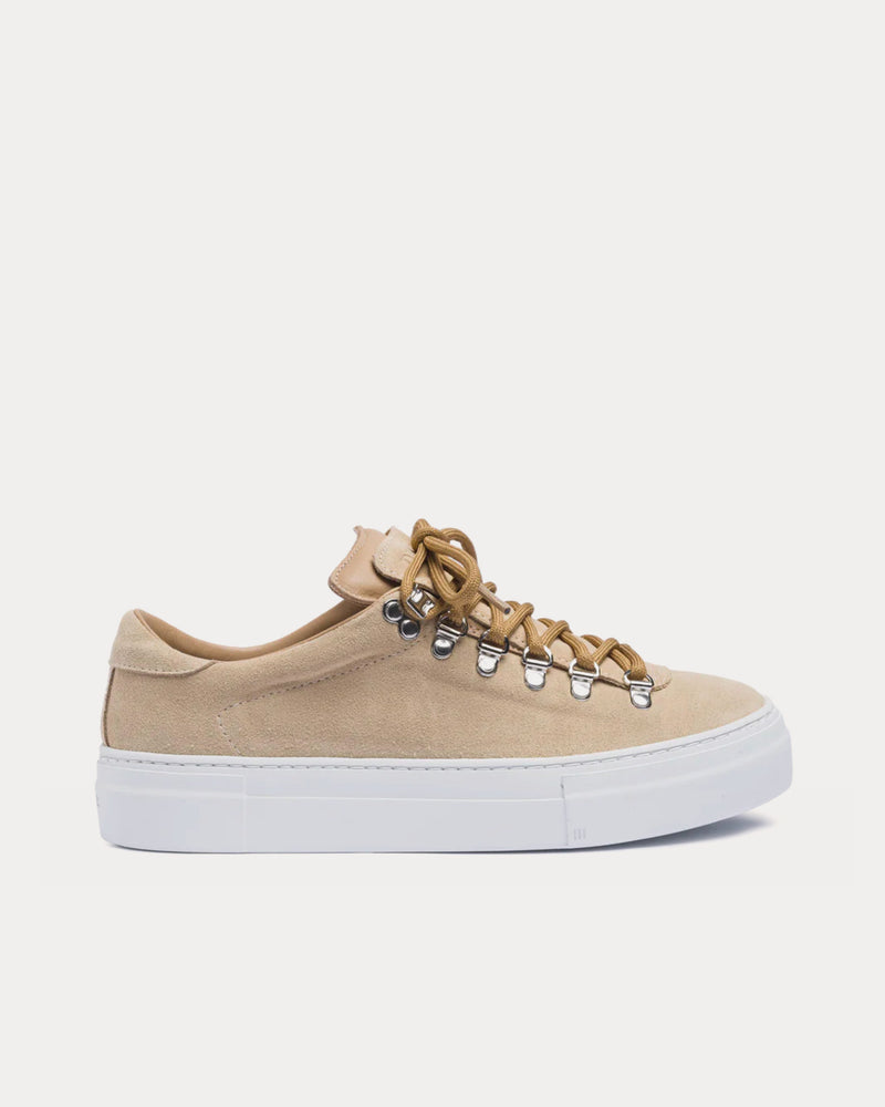 Diemme Marostica Platform Suede Sand Low Top Sneakers - 1