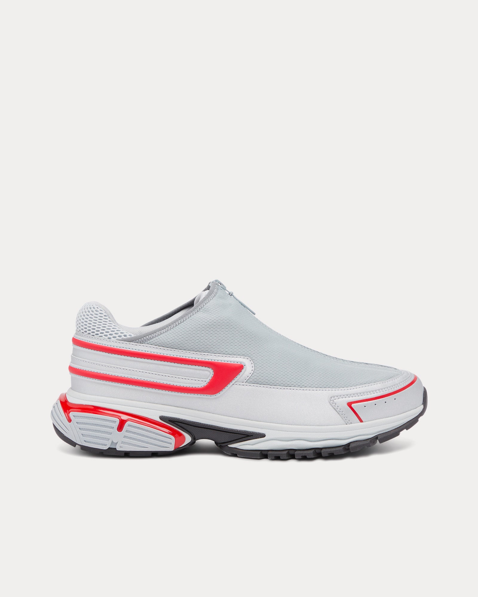 Diesel S-Serendipity Pro-X1 Zip X Grey / Red Slip On Sneakers - 1