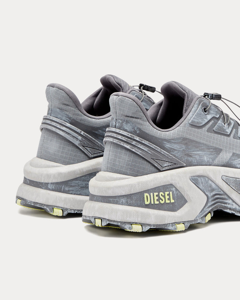 Diesel D-Cage Runner Grey / Yellow Low Top Sneakers - 3