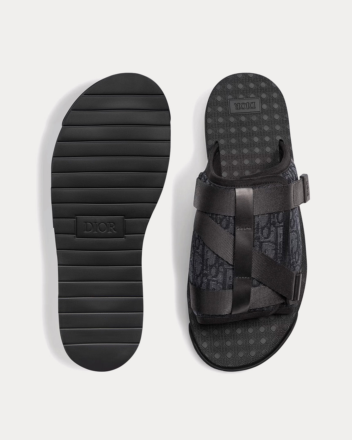 Dior Alpha Black Dior Oblique Jacquard Sandals - 2