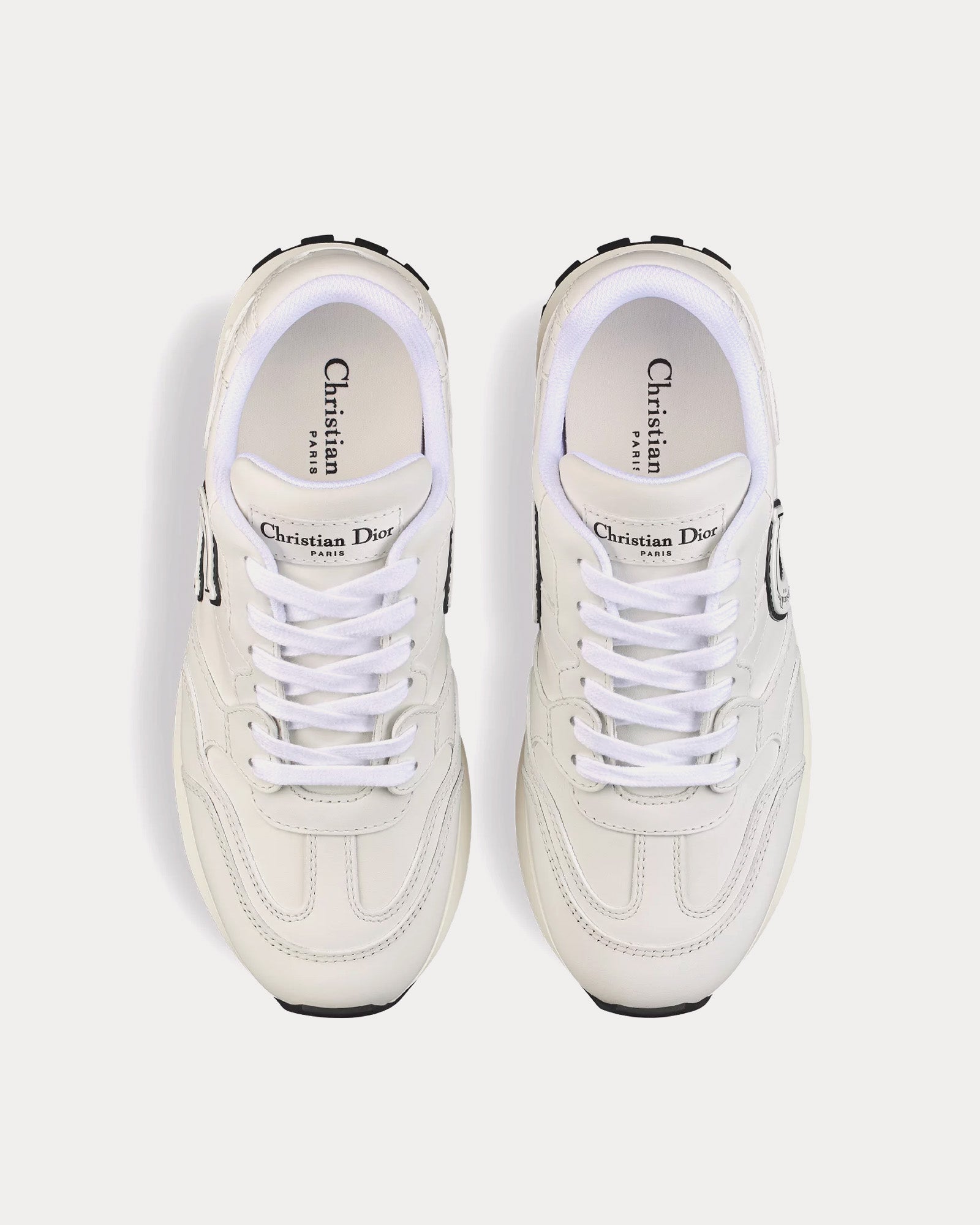 Dior C'est Calfskin White Low Top Sneakers - 2