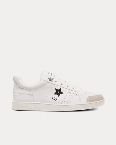 Dior Dior Star Calfskin & Suede White / Black Low Top Sneakers