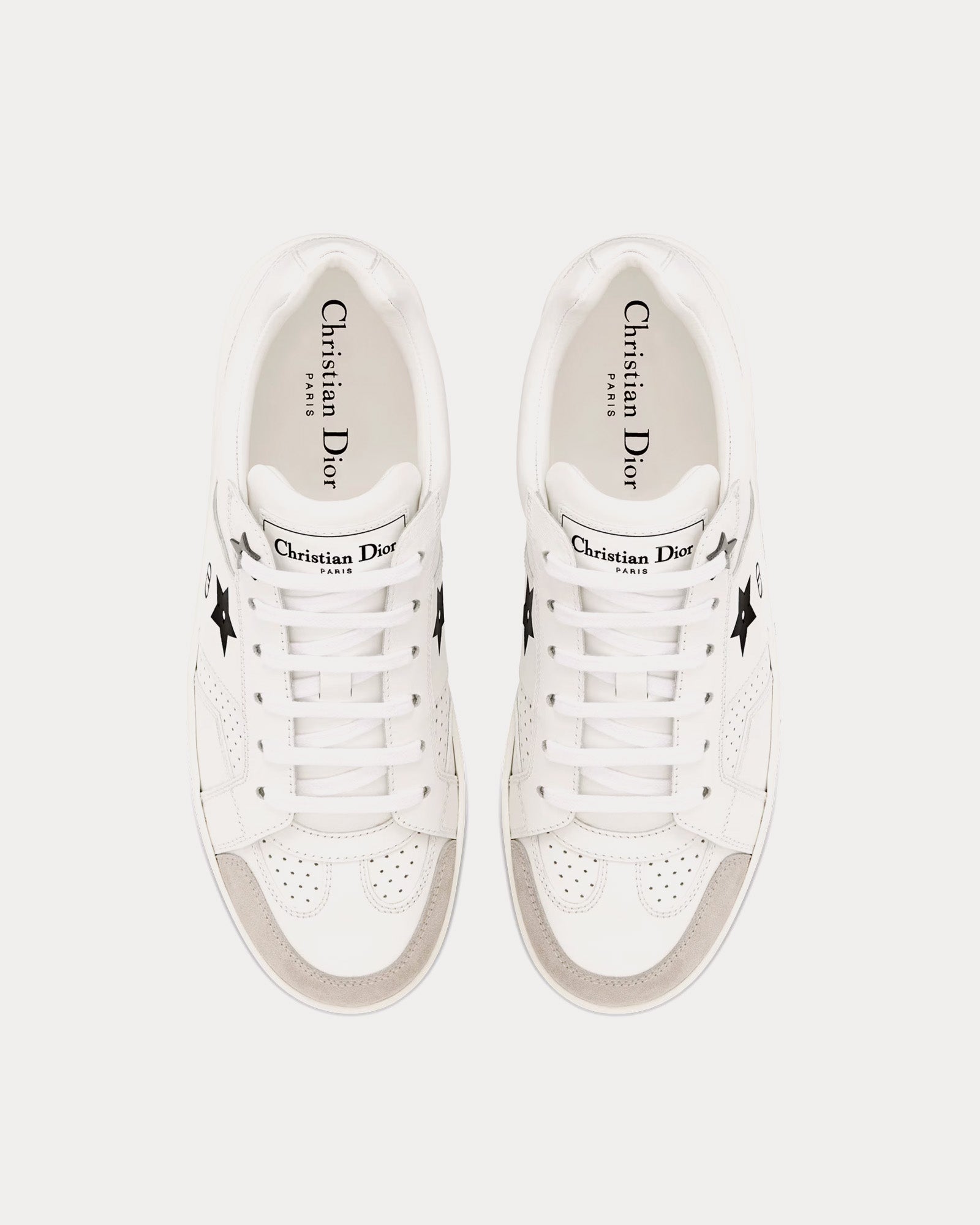 Dior Dior Star Calfskin & Suede White / Black Low Top Sneakers - 2