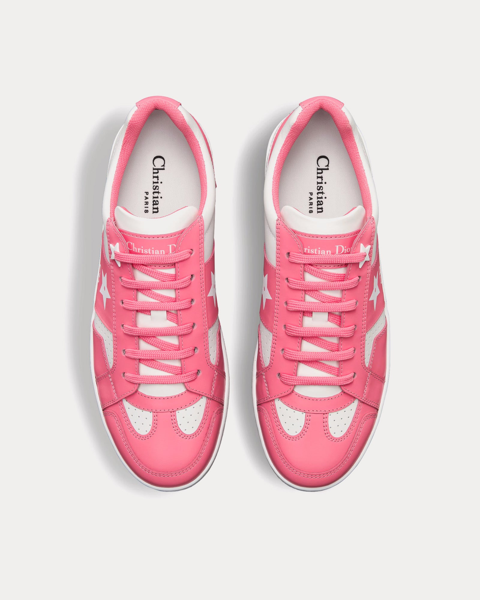 Dior Dioriviera Dior Star Calfskin White / Candy Pink Low Top Sneakers - 2