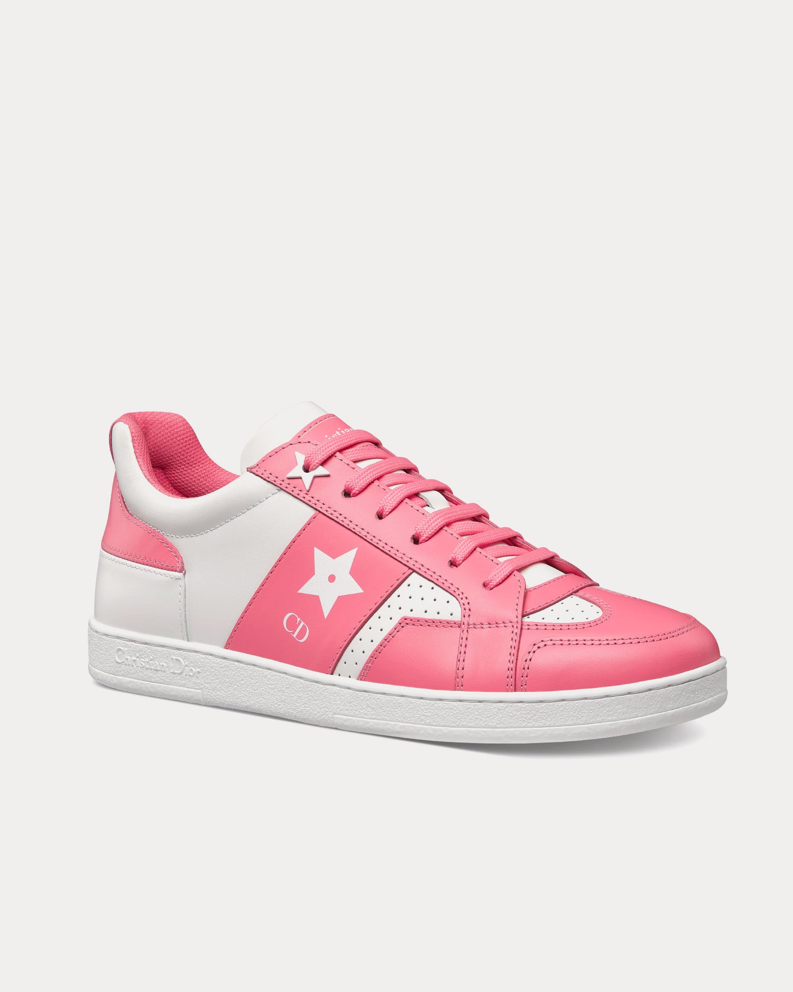 Dior Dioriviera Dior Star Calfskin White / Candy Pink Low Top Sneakers - 3