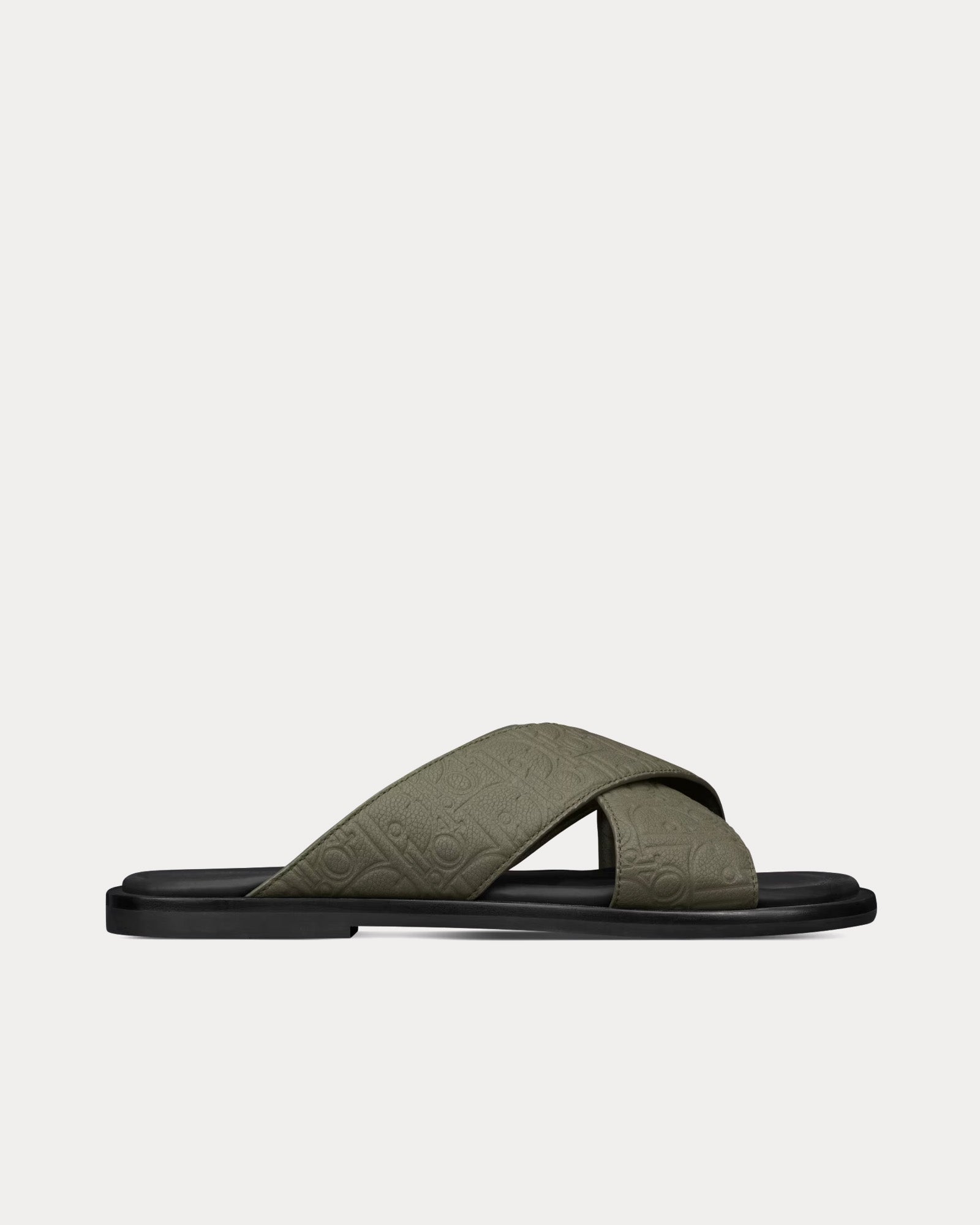 Dior Alias Leather Khaki Sandals - 1