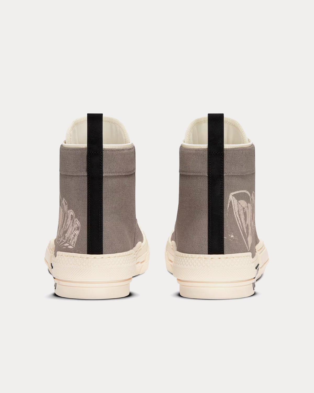 Dior B23 Beige Canvas with AsteroDior Signature High Top Sneakers - 4