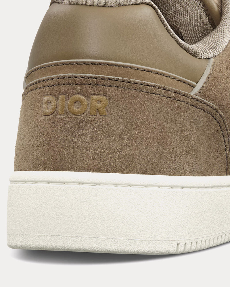 Dior B27 Suede Khaki Blue / Khaki Dior Gravity Low Top Sneakers - 4